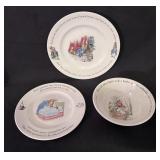 Frederick Warne Beatrix Pottery Wedgwood 3pc Set