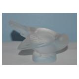 Vtg Lalique France Crystal Sparrow Moineau Bird