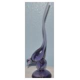 MCM Viking Epic Teaberry Art Glass Long Tail Bird