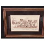 Linda Lloyd Signed LE Etching Young Royalty LionV
