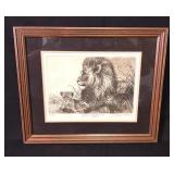 Linda Lloyd Signed LE Etching African Children #6