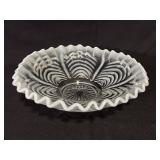 Fenton Opalescent Reverse Drapery Bowl 8.5"