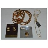 Vtg Trifari Goldtone Jewelry Lot w/ Cowgirl Hat