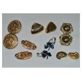 (6) Vintage Pairs Clip Earrings Lot