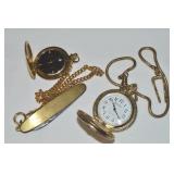 (2) Vtg Pocket Watches w/ Belair on Knife Fob +