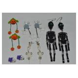 Lot of Halloween Costume Jewelry: Skeleton