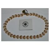 Vtg Smithsonian Inst. Goldtone Pearl Necklace