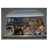 Shoebox Tote Full Mostly Wearable Vintage Jewelry