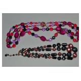 (2) Vtg 2 Strand Necklaces: Japan & W Germany