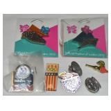 Misc Olympics Pinbacks: London 2012, 2014 +
