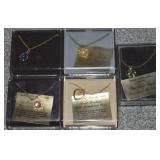 (5) Vtg Ronte of Beverly Hills Pendant Necklaces