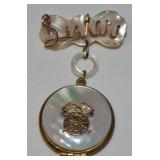 WWII era Goldtone "Sister" US Army Quartermaster