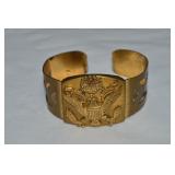 WWII era Goldtone US Army Sweetheart Cuff