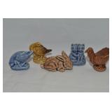 (5) Vintage Wade England Miniature Figures