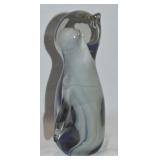 Vtg Mexican Blown Art Glass Penguin Figure 5 5/8