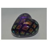 Robert Held Canada Dichroic Art Glass Heart