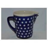 Bolaslawiec Polish Pottery Star Pattern Pitcher L6