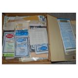 Box Full of Philatelic Stamp Collecting Supplies