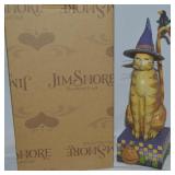 Jim Shore Figure w/Box Kitty in a Witch Hat