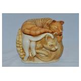 Vtg Harmony Kingdom Rather Large Friends Cats