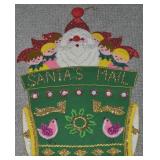 Vintage Felt & Sequined Santa