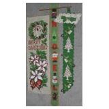 (3) Vintage Christmas Hangings inc Felt & Sequined