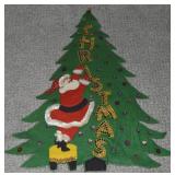 Vintage Felt & Sequined Santa Claus Christmas