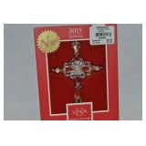 Lenox 2015 Annual Gemmed Cross Ornament