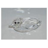 Swarovski Crystal Swimming Mallard Duck Figure