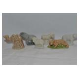 (6) Vintage Wade England Miniature Figures