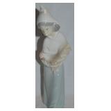 Lladro Spain Porcelain Girl w/ Rooster Figure 4677
