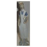 Lladro Spain Porcelain Nurse Figure 14.25" tall