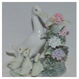 Lladro Spain Porcelain How Do You Do Ducks Figure