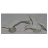 (2) Lladro Spain Porcelain 1265 & 4551 Honking