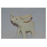 Lenox Porcelain Trunk Up Elephant Tea Light Holder
