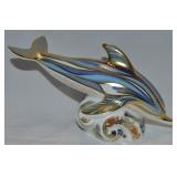 Royal Crown Derby Porcelain LXII Dolphin Figure