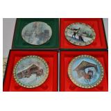 (4) P Buckley Moss Anna Perenna Porcelain Ornament