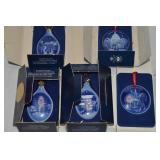 (5) Bing & Grondahl Christmas Ornaments in America