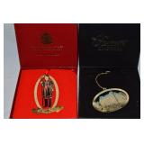 (2) Christmas Ornaments Lot: Tower of London,