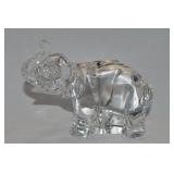 Waterford Crystal Trunk Up Elephant Figure 4.5"