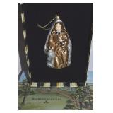 MacKenzie Childs Christmas Mary Glass Ornament