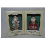 (2) Hallmark Keepsake Ornaments Santa Norway