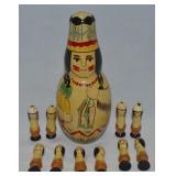 Vtg Carved & Painted Wooden Midwest Importers