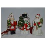 (3) Vintage Spode Porcelain Christmas Ornaments