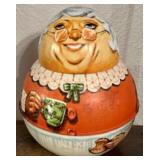 1981 Chein Toy Co Bristol Ware Mrs Claus 7" Tin