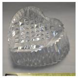 Waterford Crystal Faceted Heart Paperweight