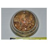 Vintage Domed Glass Paperweight w/Dried Seahorse