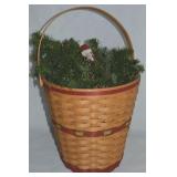 Longaberger Baskets 1991 Holiday Hostess Red