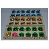 (3) Flats of Shiny Brite Glass Christmas Ornaments