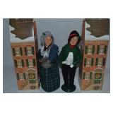 Pair 1998 Byers Choice the Carolers Figures 12.75